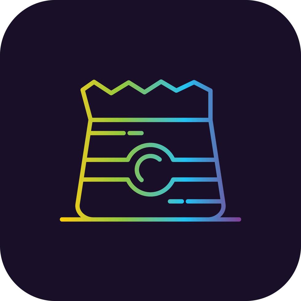 Bag Gradient Icon vector