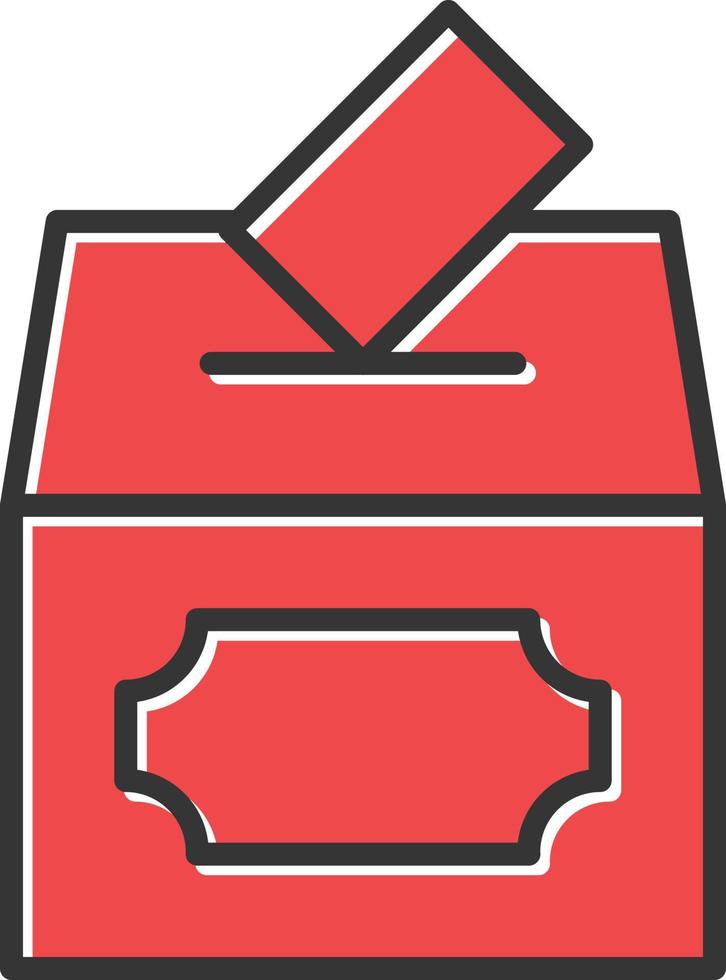 Voting Filled Retro vector
