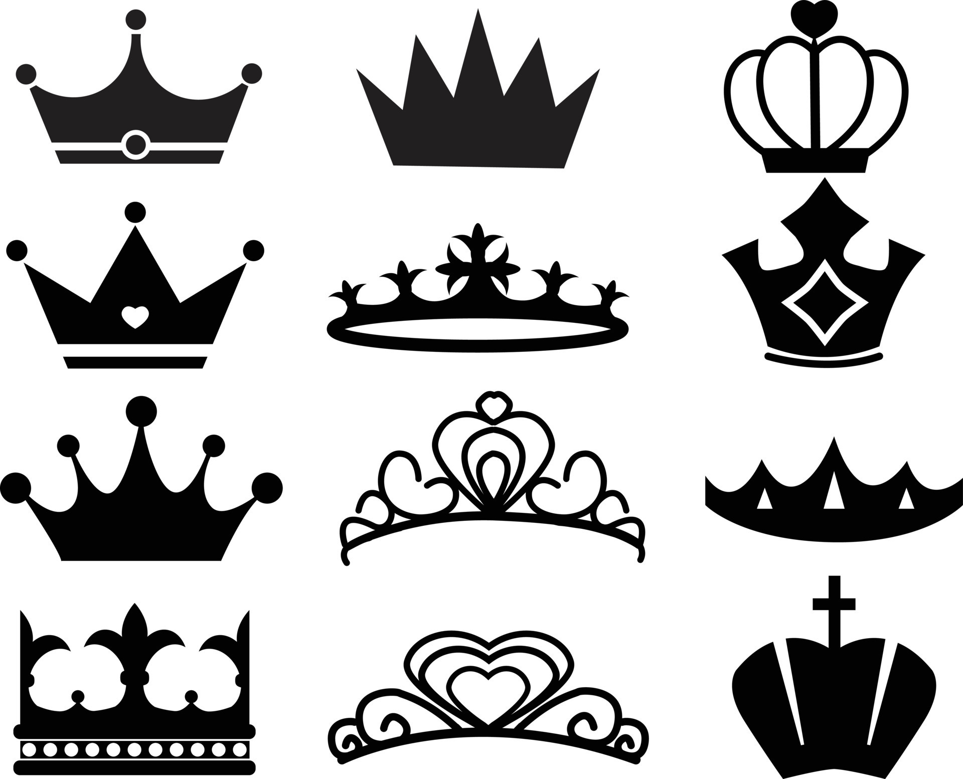 royal symbols vector