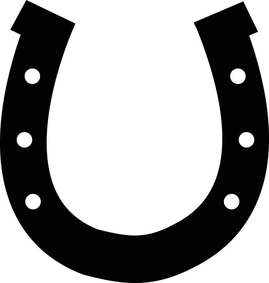 horseshoes on white background. horse shoes sign. lucky horseshoes sign. figured toes and rounded heels symbol. flat style. vector