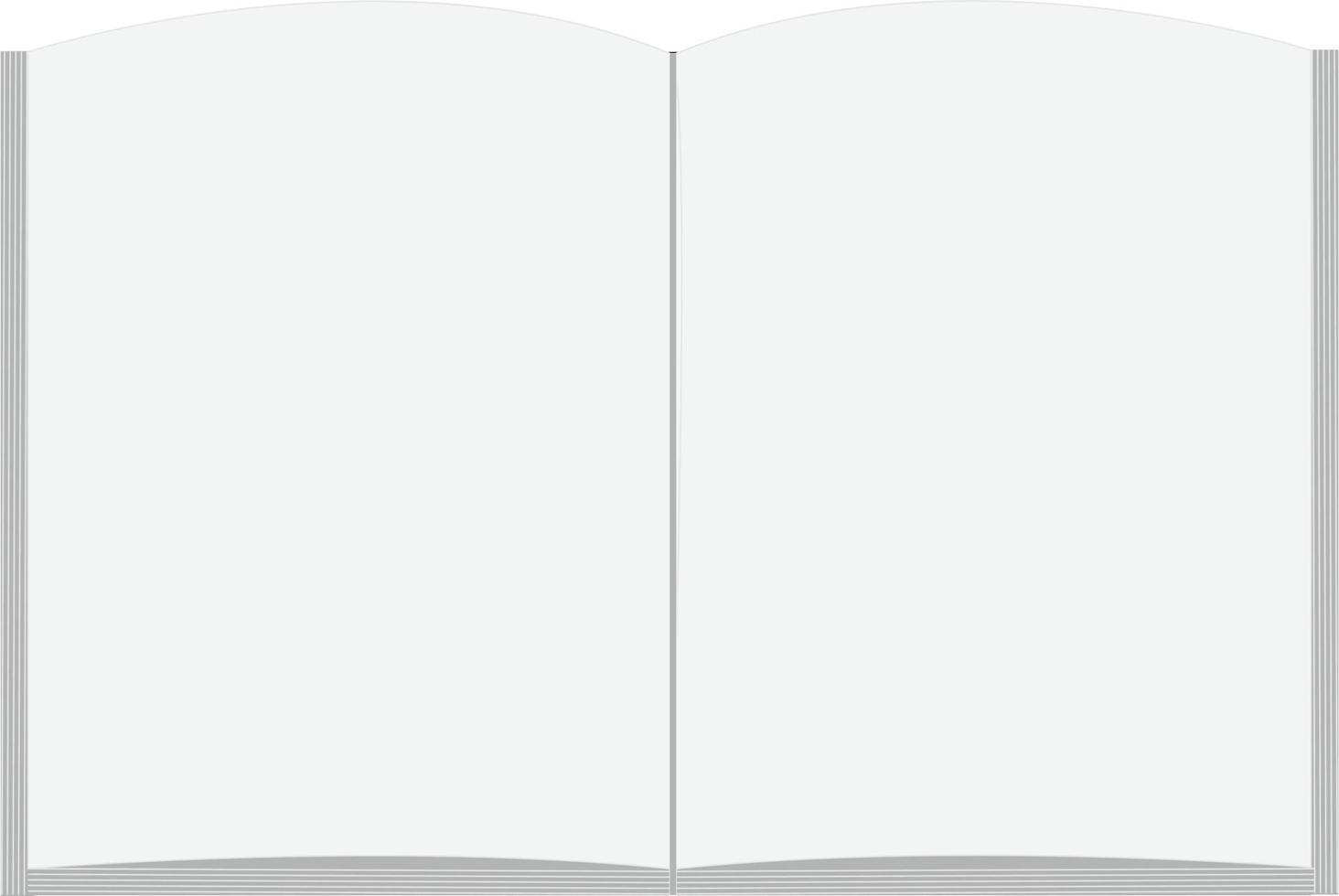 blank open book on white background. flat style. open book top view. open book sign. vector