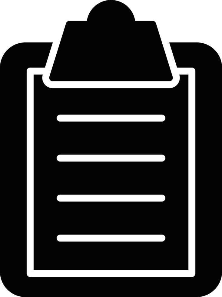 Checklist Glyph Icon vector