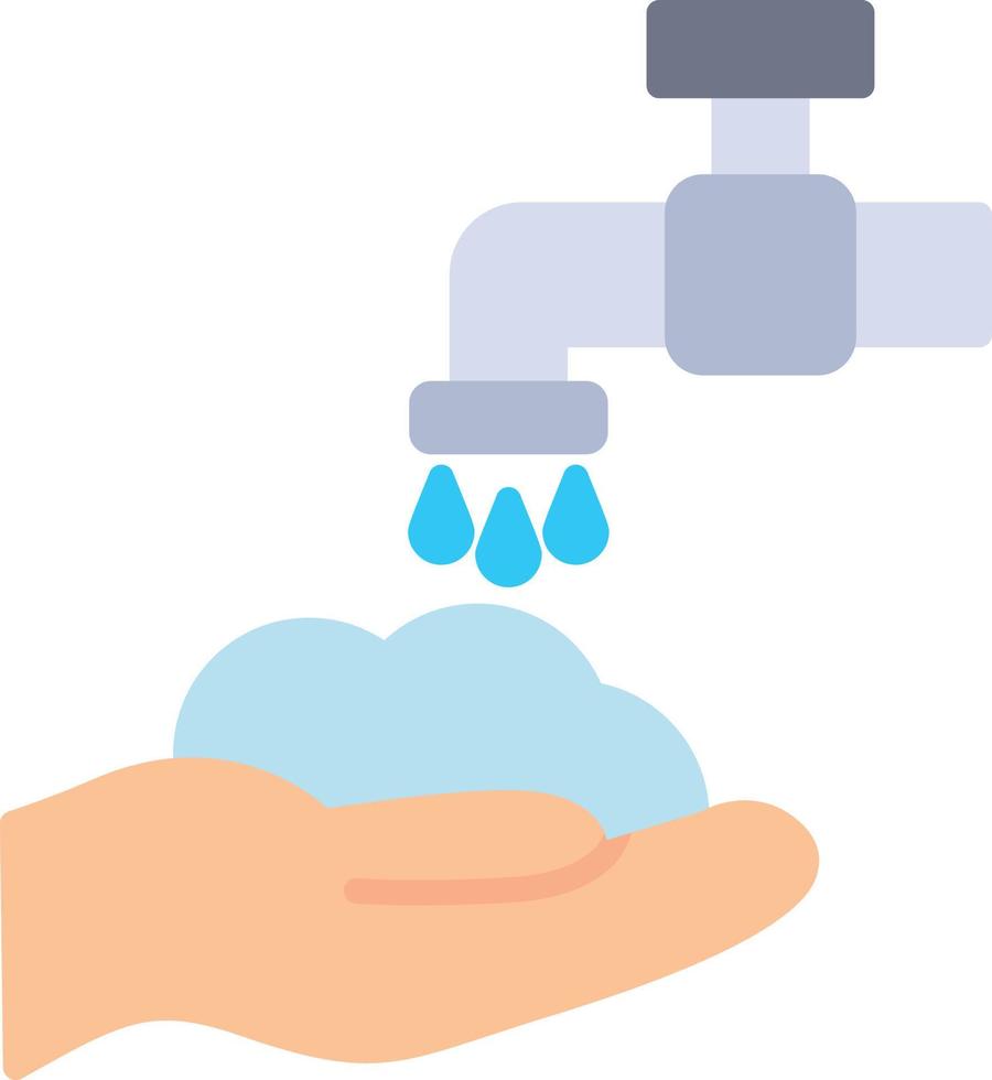 Washing Hands Flat Icon vector