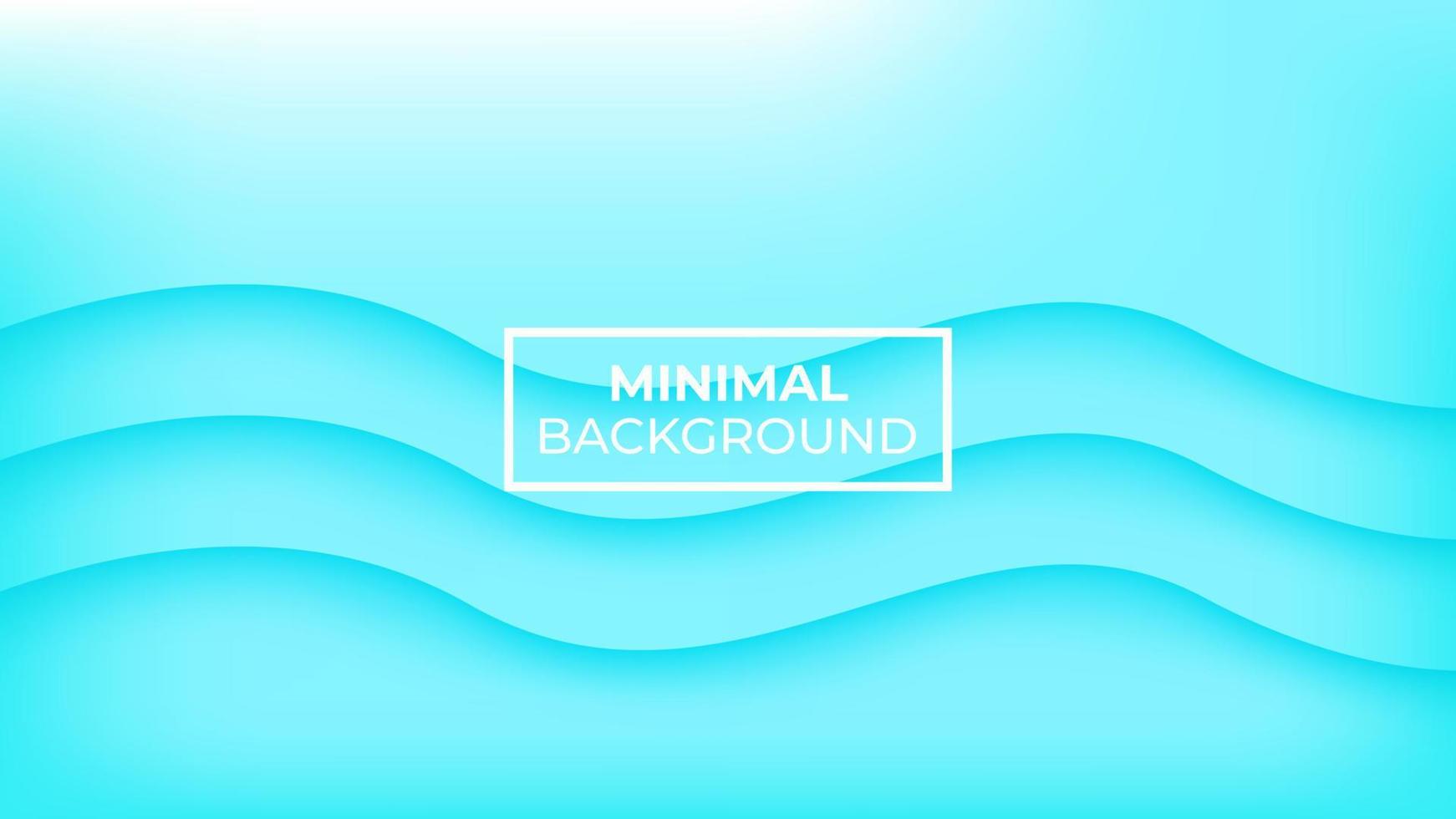 Minimal background light blue color and has three dark blue curved waves, easy to edit vector