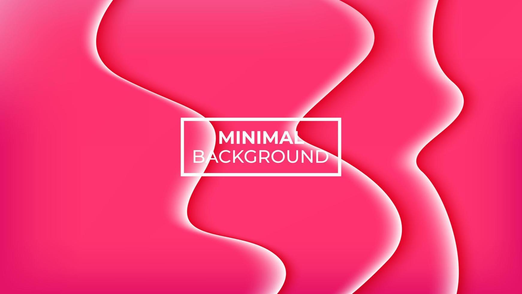 Minimal background pink color and there are three wavy lines, easy to edit vector