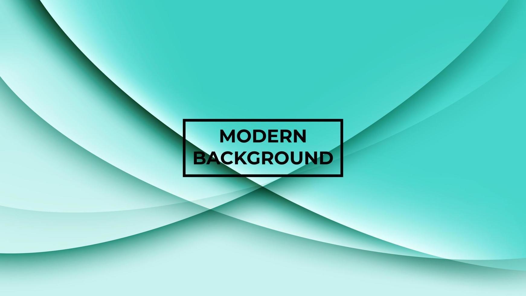 Modern background with teal color and overlapping circle curves, easy to edit vector