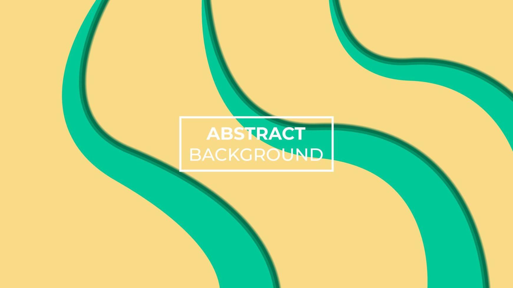 Abstract background with three green waves , easy to edit vector