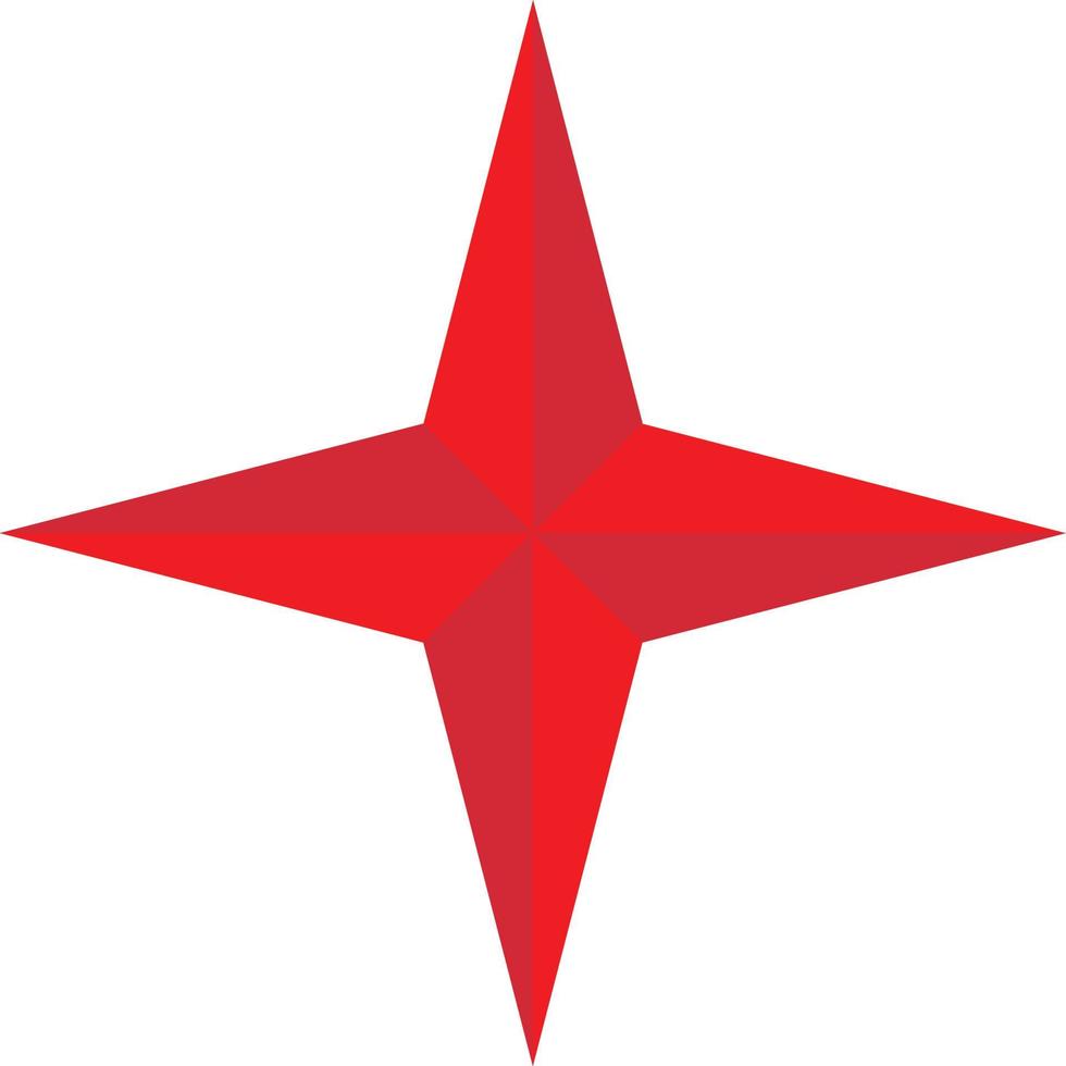 icono de estrella brillante sobre fondo blanco. estilo plano icono de estrella de colores rojos para el diseño de su sitio web, logotipo, aplicación, ui. símbolo de estrella brillante. Signo de estrella. vector