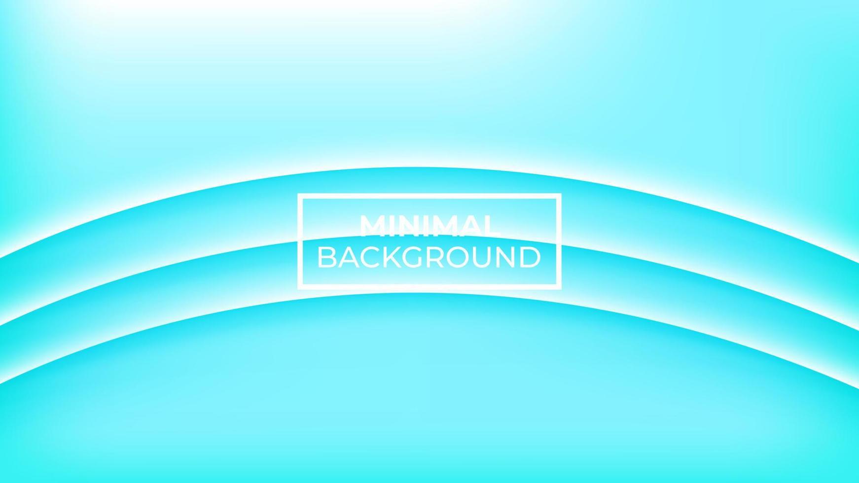 Minimal background light blue and has three white curved lines, easy to edit vector