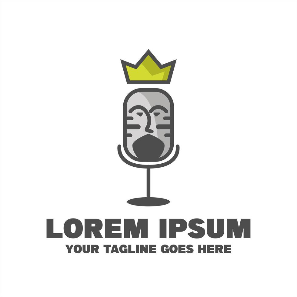 King Podcast Logo vector