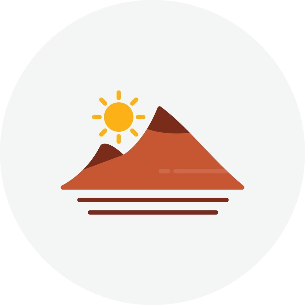 Mountain Flat Circle vector