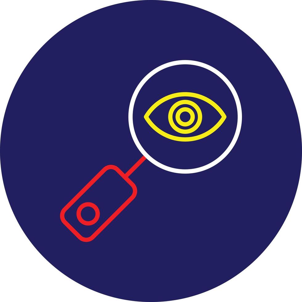 Eye Test Line Multicolor vector