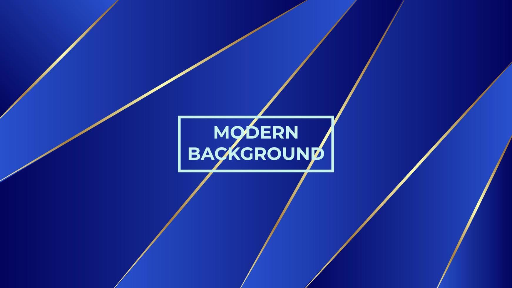 Modern background with blue gradient and gold layer , easy to edit vector