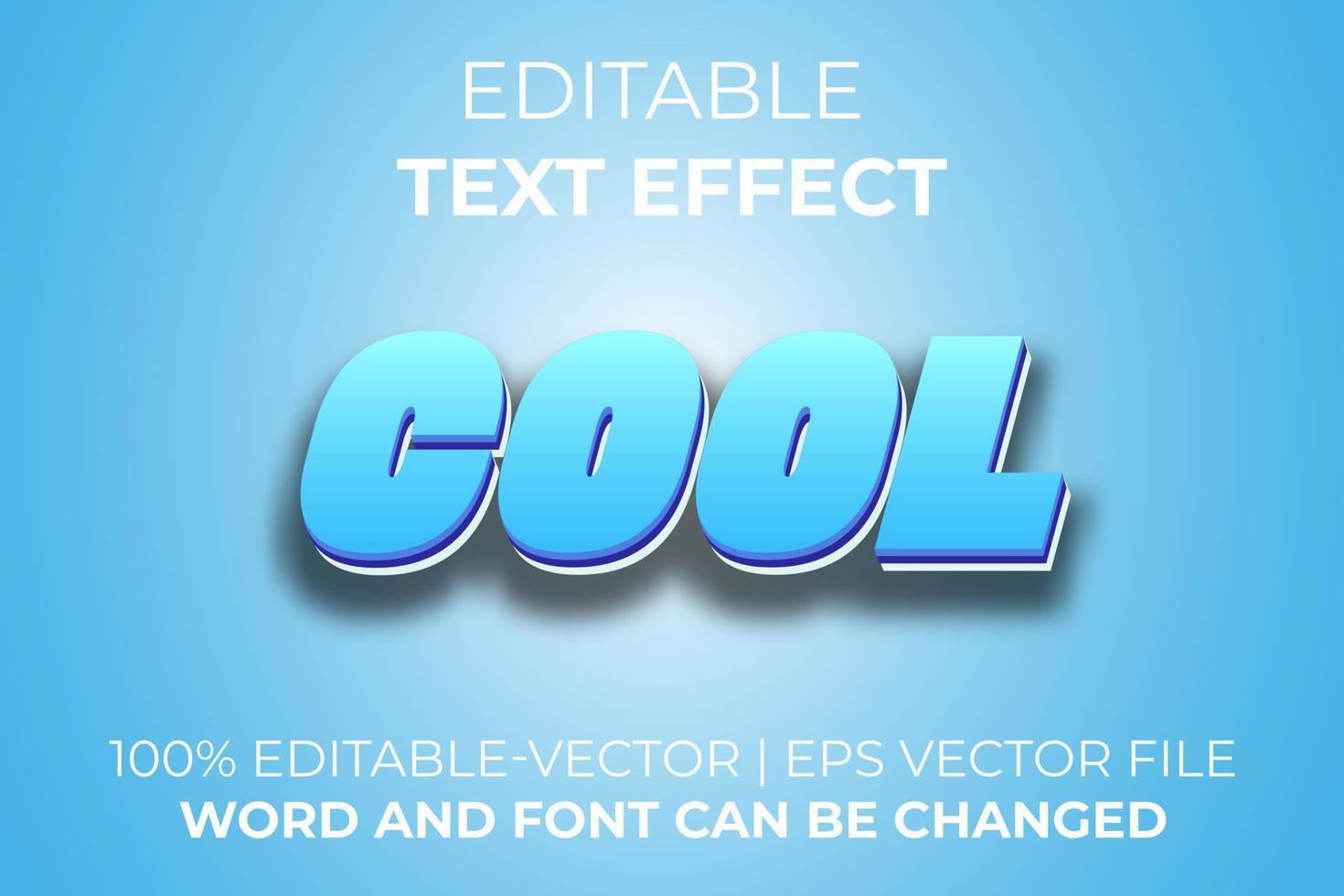 Cool text effect, easy to edit vector