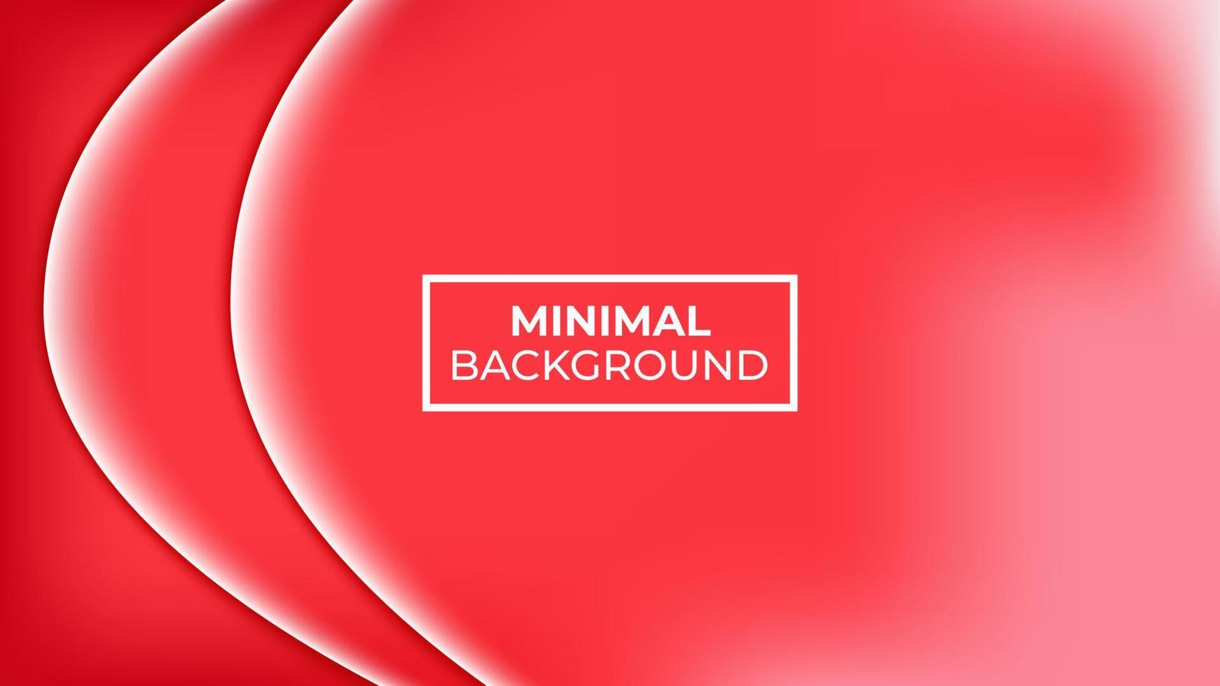 Minimal background red color and two white indentation lines, easy to edit vector