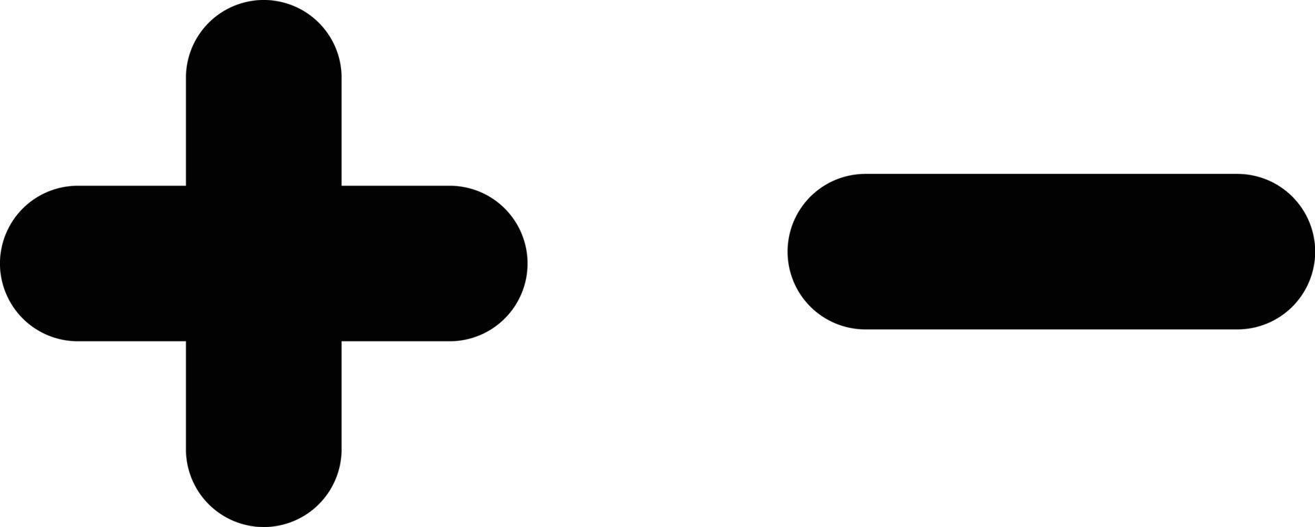 plus and minus zoom icon on white background. add and subtract buttons ...