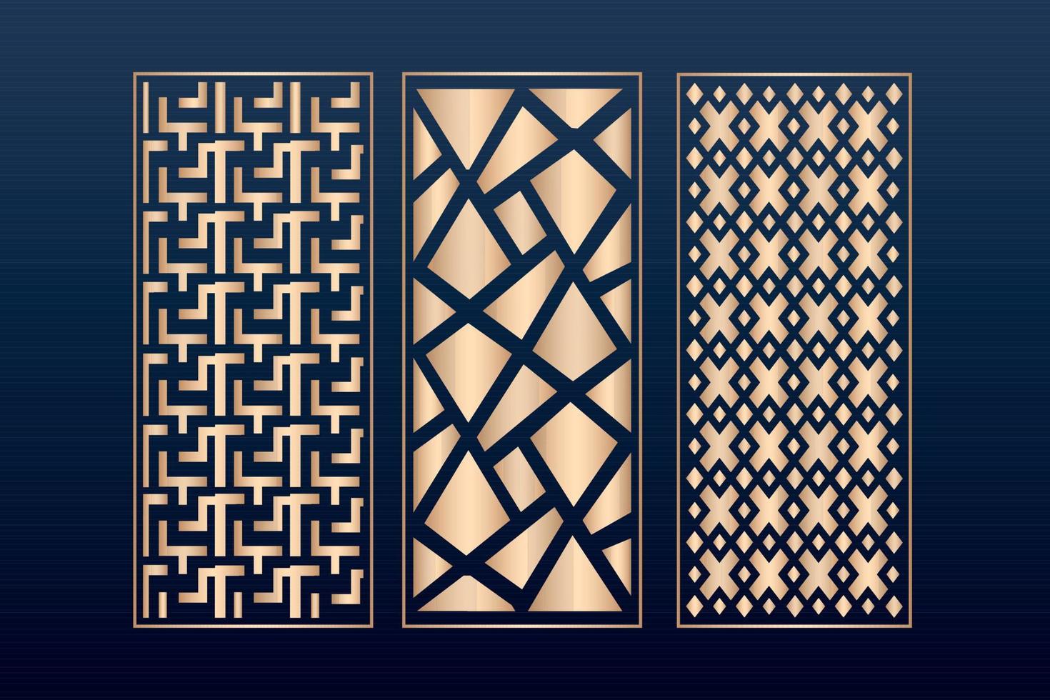 elementos decorativos borde marco bordes patrón patrón islámico archivos dxf plantilla de panel de corte láser, archivos cnc vector