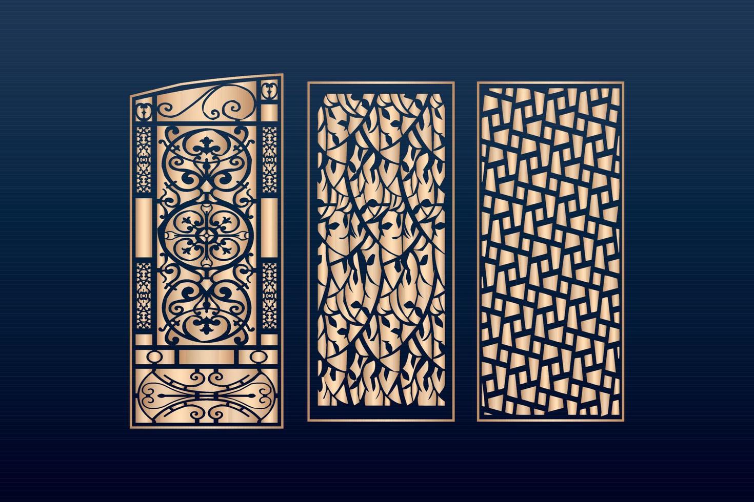 decorative elements border frame borders pattern islamic pattern files dxf Laser cut panel template cnc files vector