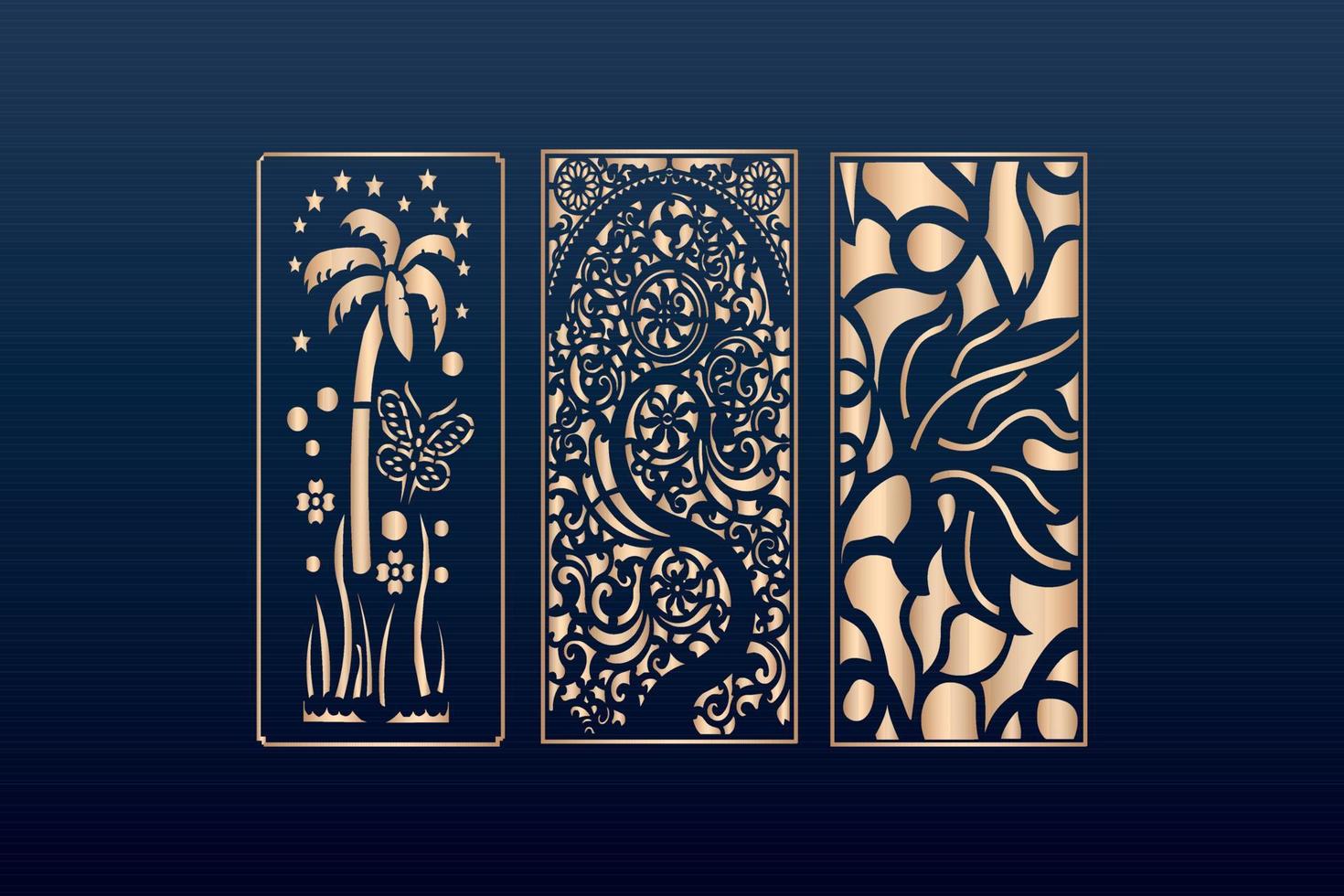 elementos decorativos borde marco fronteras patrón patrón islámico archivos dxf corte láser panel plantilla archivos cnc vector