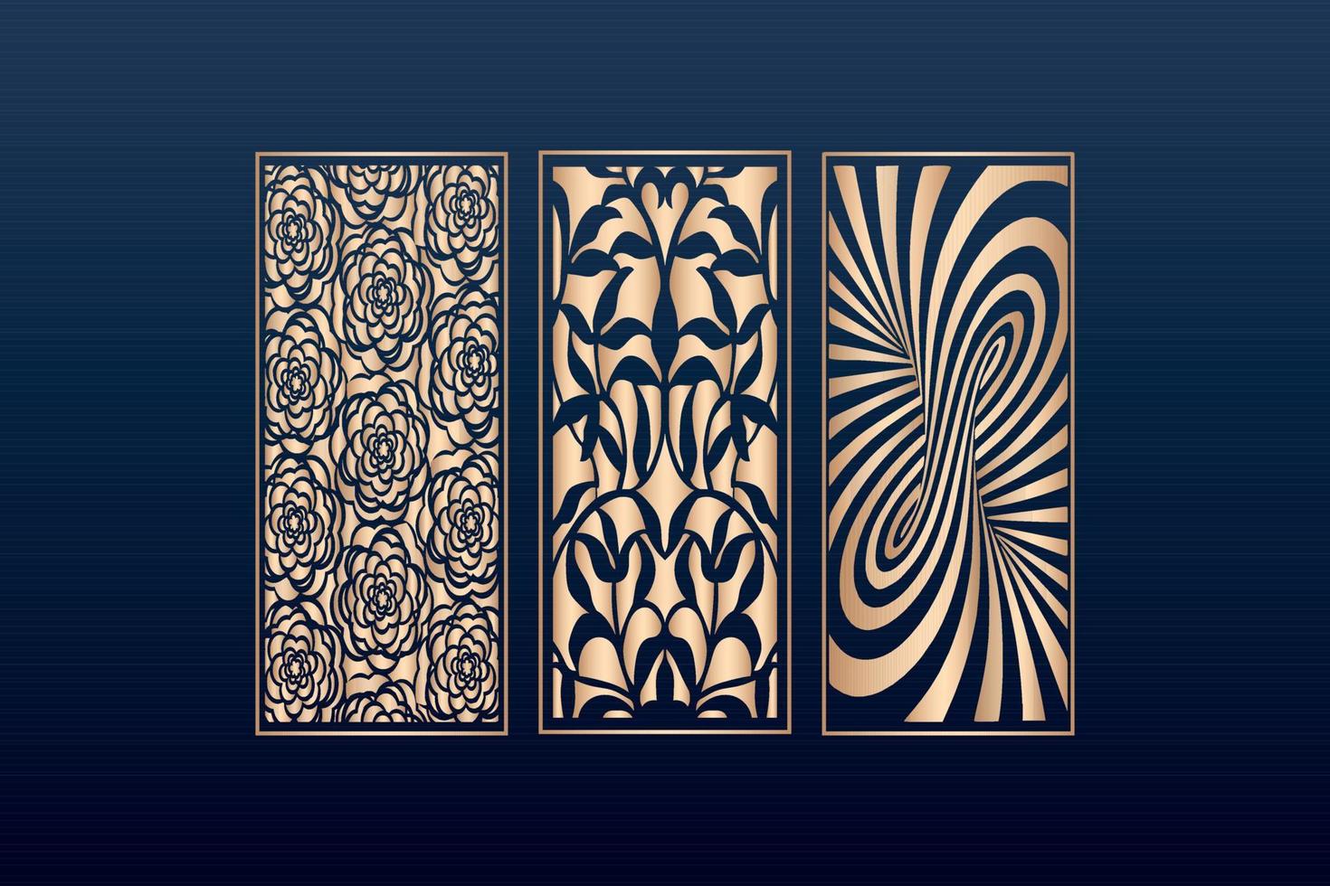decorative elements border frame borders pattern islamic pattern files dxf Laser cut panel template cnc files vector