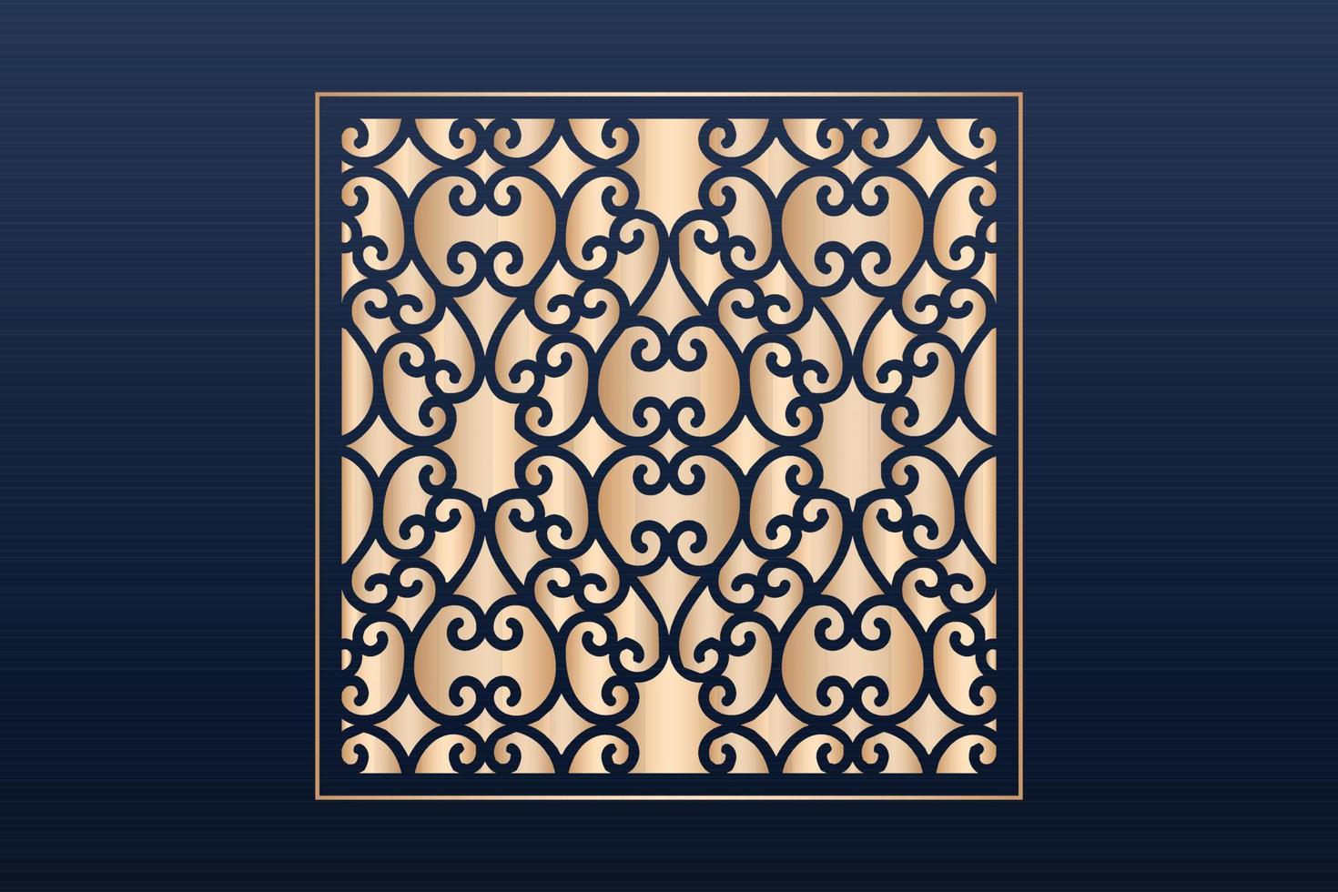 Laser cut ornamental panel templates set decorative lace borders patterns vector decorative elementsborder frame borders pattern islamic pattern files dxf Laser cut panel template cnc files