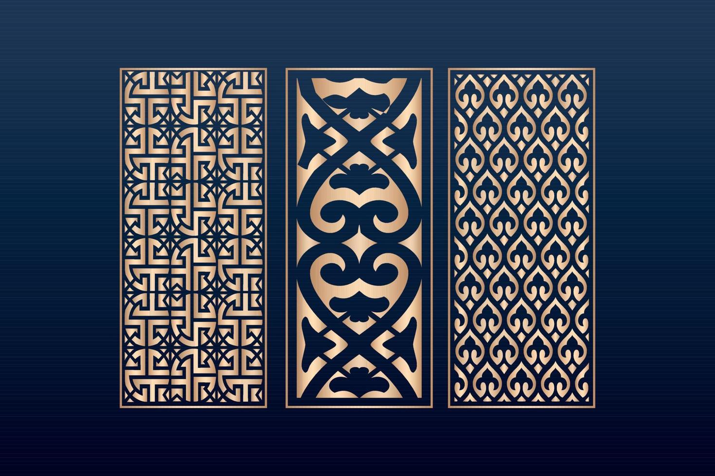 decorative elementsborder frame borders pattern islamic pattern files dxf Laser cut panel template, cnc files vector