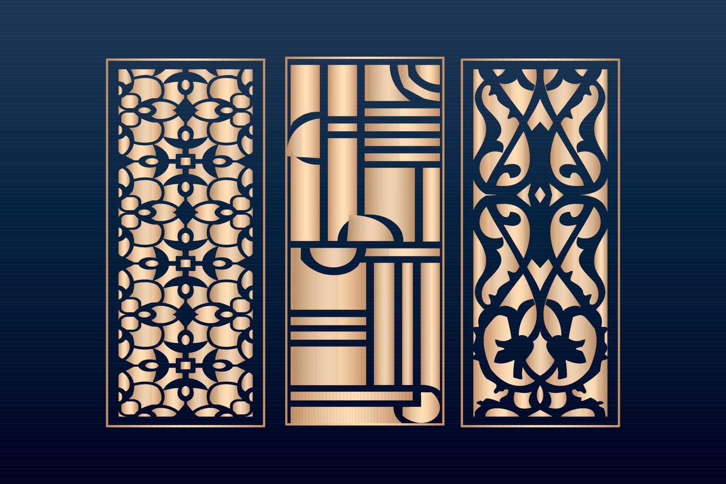 decorative elementsborder frame borders pattern islamic pattern files dxf Laser cut panel template, cnc files vector