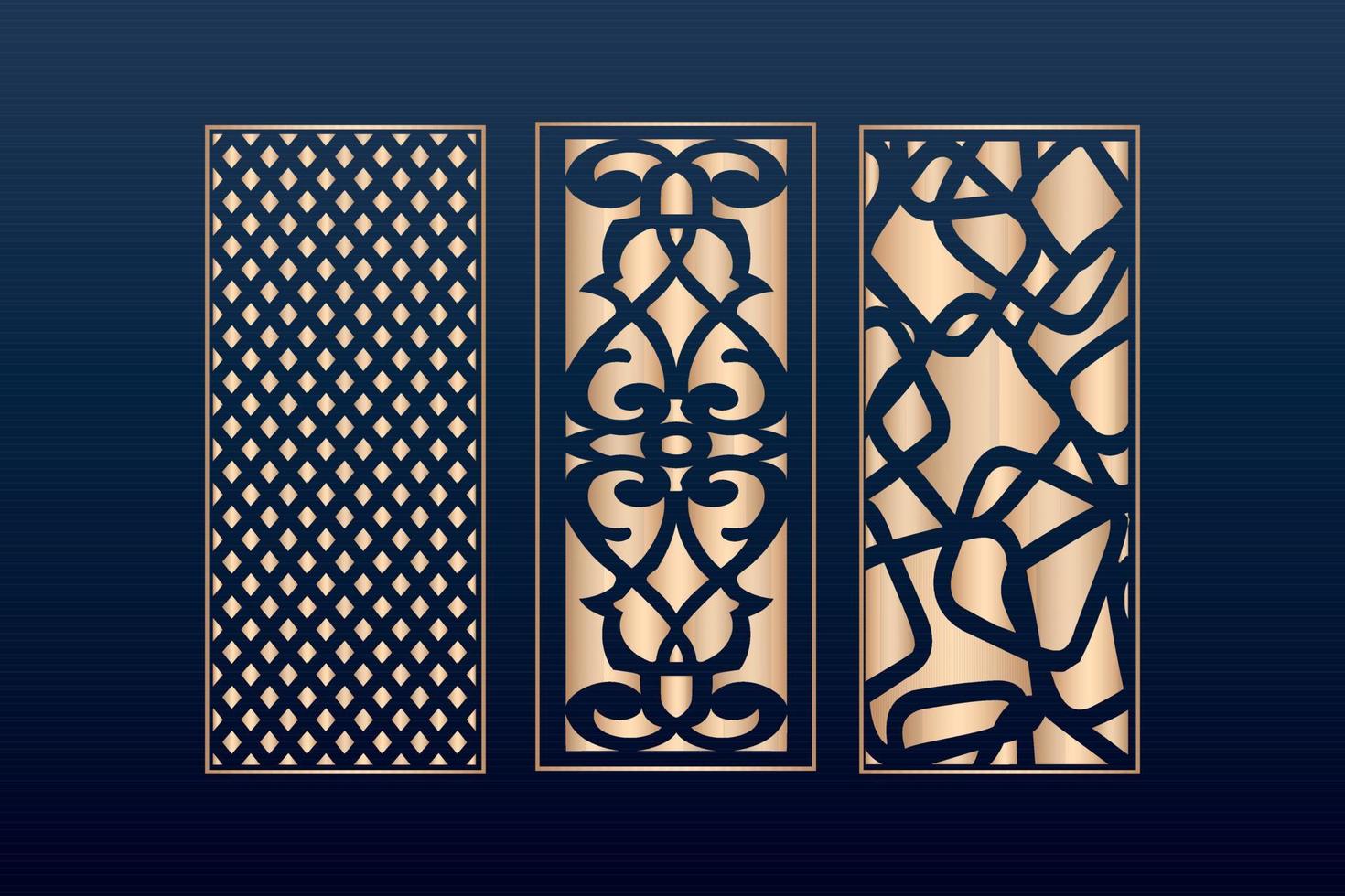 decorative elementsborder frame borders pattern islamic pattern files dxf Laser cut panel template, cnc files vector