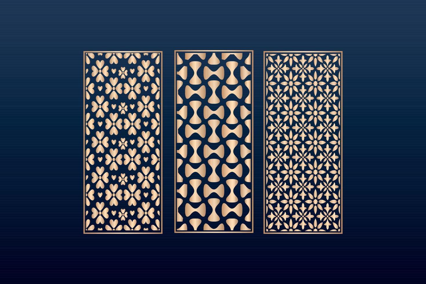 decorative elementsborder frame borders pattern islamic pattern files dxf Laser cut panel template, cnc files vector