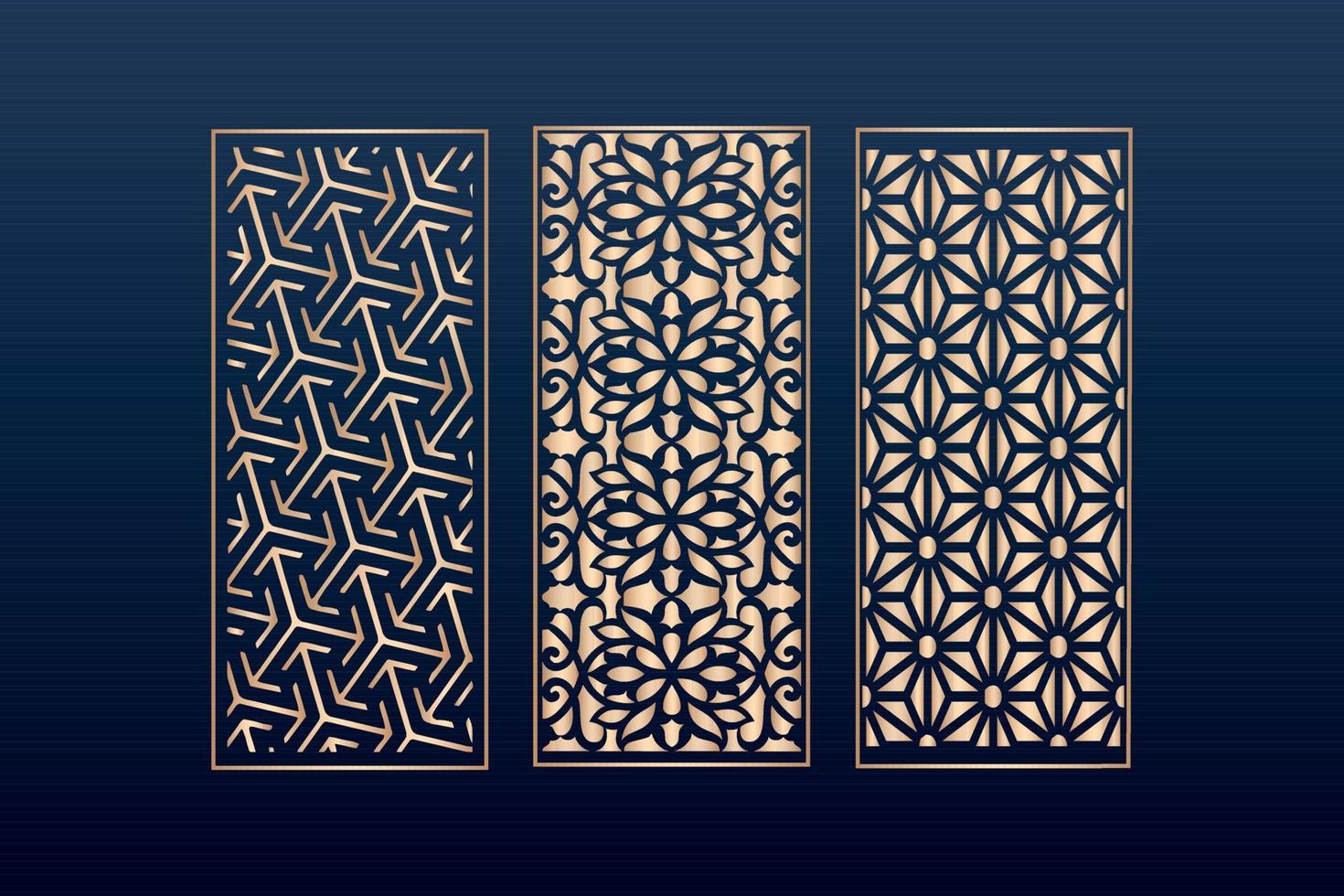 decorative elementsborder frame borders pattern islamic pattern files dxf Laser cut panel template, cnc files vector