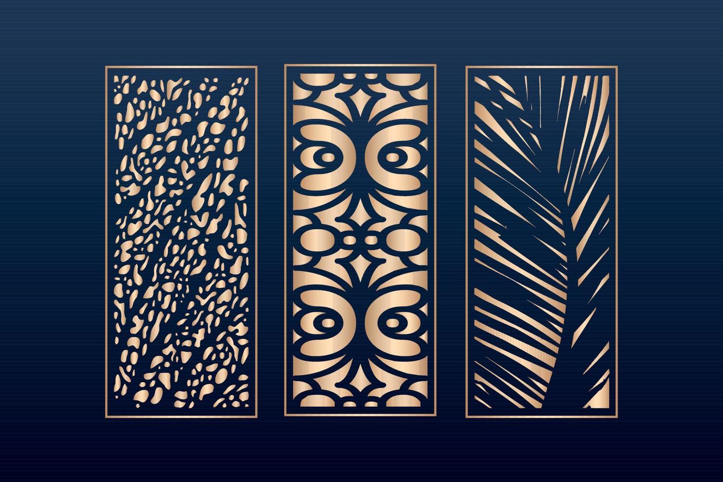 elementos decorativos borde marco bordes patrón patrón islámico archivos dxf plantilla de panel de corte láser, archivos cnc vector