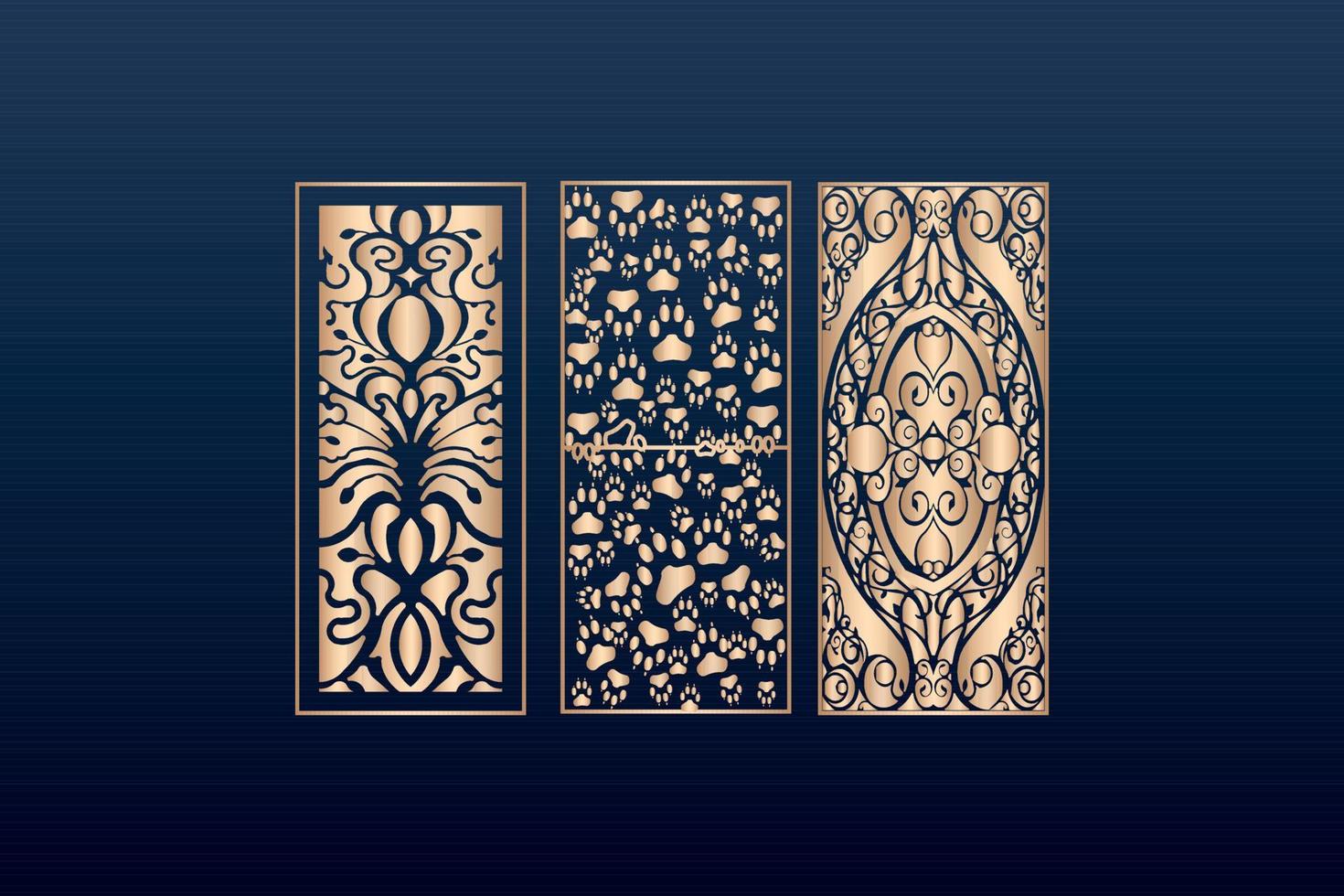 elementos decorativos borde marco fronteras patrón patrón islámico archivos dxf corte láser panel plantilla archivos cnc vector