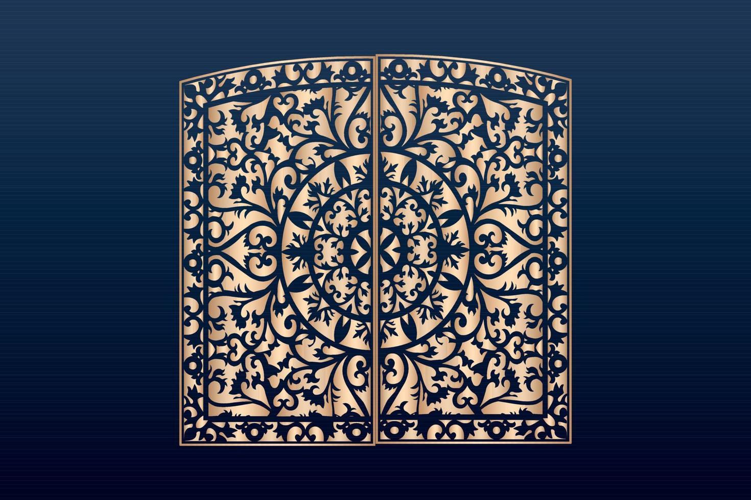 Laser cut ornamental panel templates set decorative lace borders patterns vector decorative elementsborder frame borders pattern islamic pattern files dxf Laser cut panel template cnc files