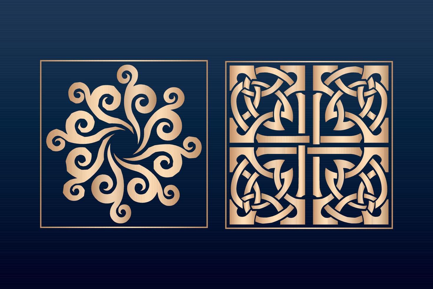 Laser cut ornamental panel templates set decorative lace borders patterns vector decorative elementsborder frame borders pattern islamic pattern files dxf Laser cut panel template cnc files