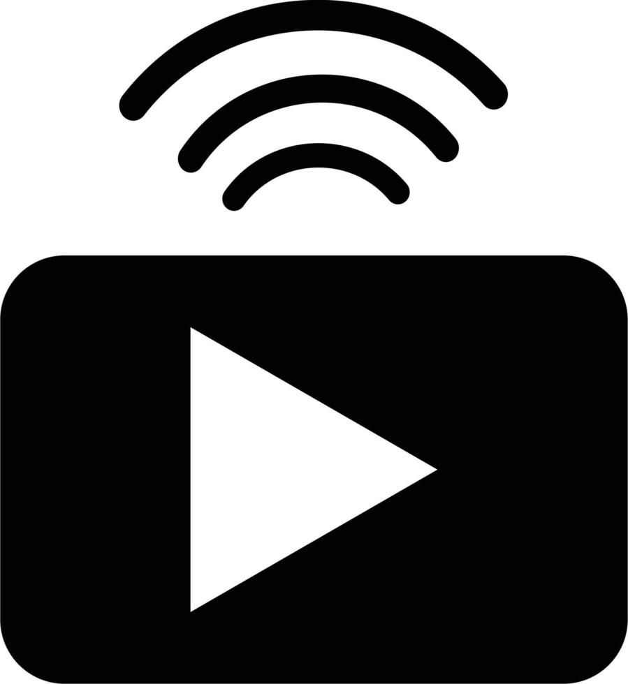 streaming icon. broadcast icon for your web site design, logo, app, UI. live streaming symbol. video streaming sign. vector