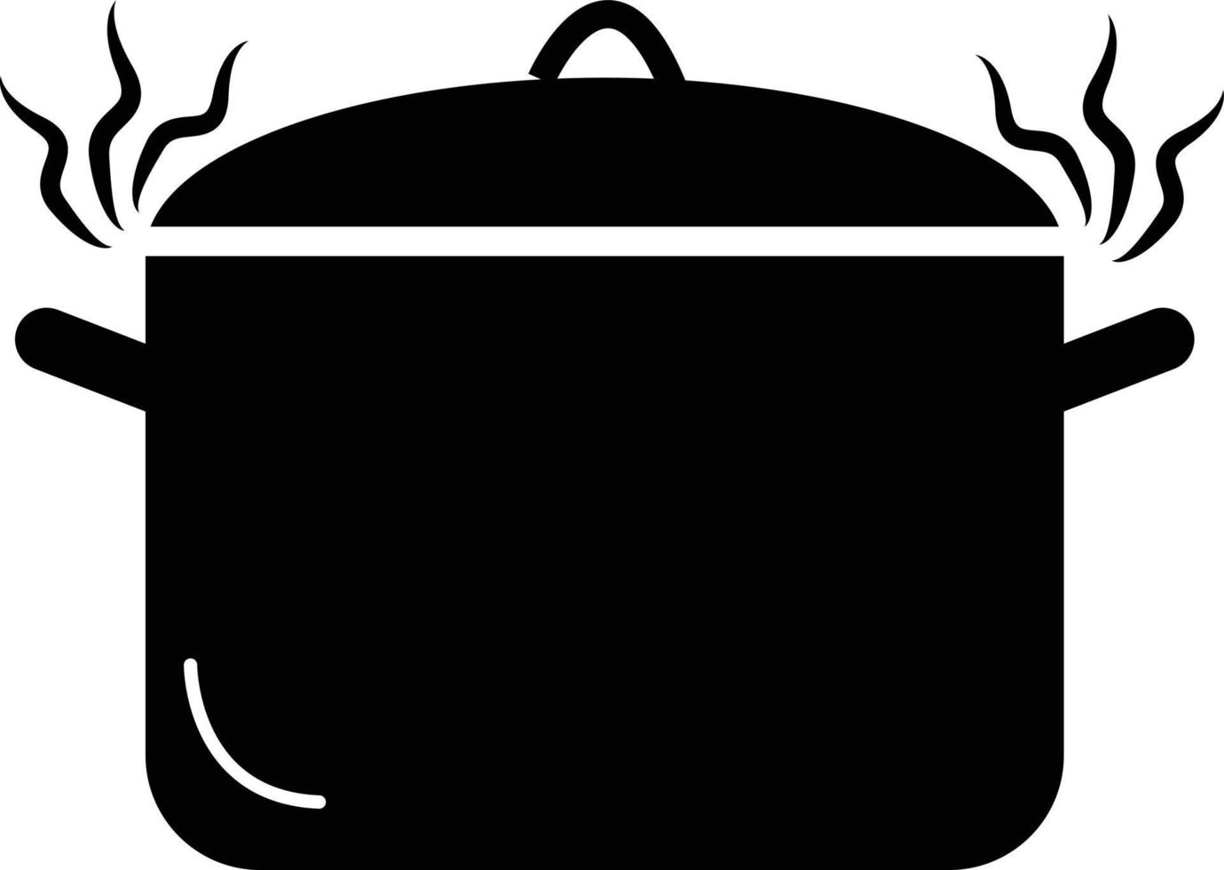 pan icon on white background. hot pot sign. cooking in pot. soup pot symbol. flat style. vector