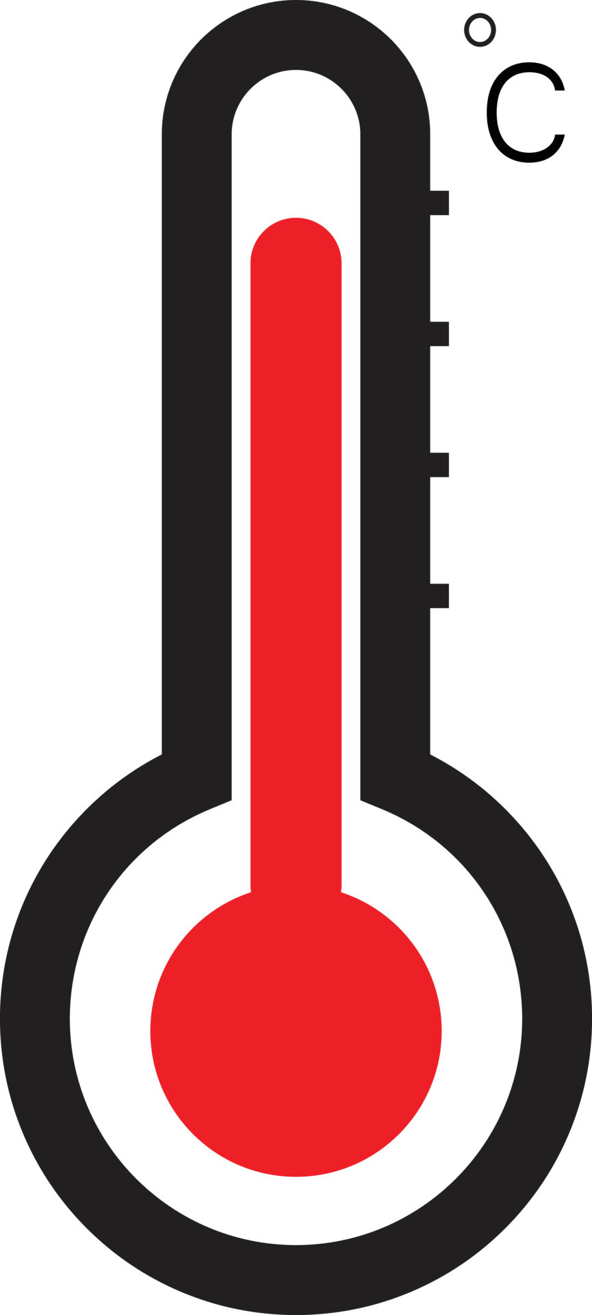 simple thermometer icon on white background. flat style. thermometer