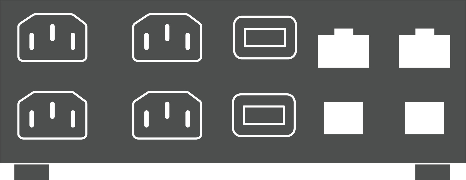 ups icon on white background. uninterruptible power supply sign. ups simple symbol. flat style