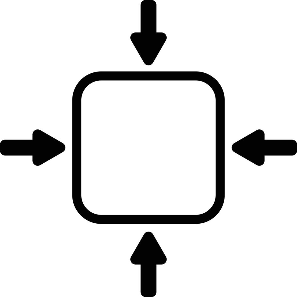 icono de ajuste de pequeña escala de tamaño compacto sobre fondo blanco. estilo plano señal de tamaño compacto. vector