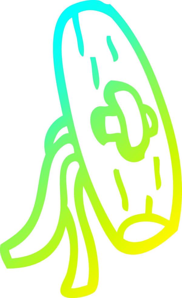 cold gradient line drawing cartoon button vector