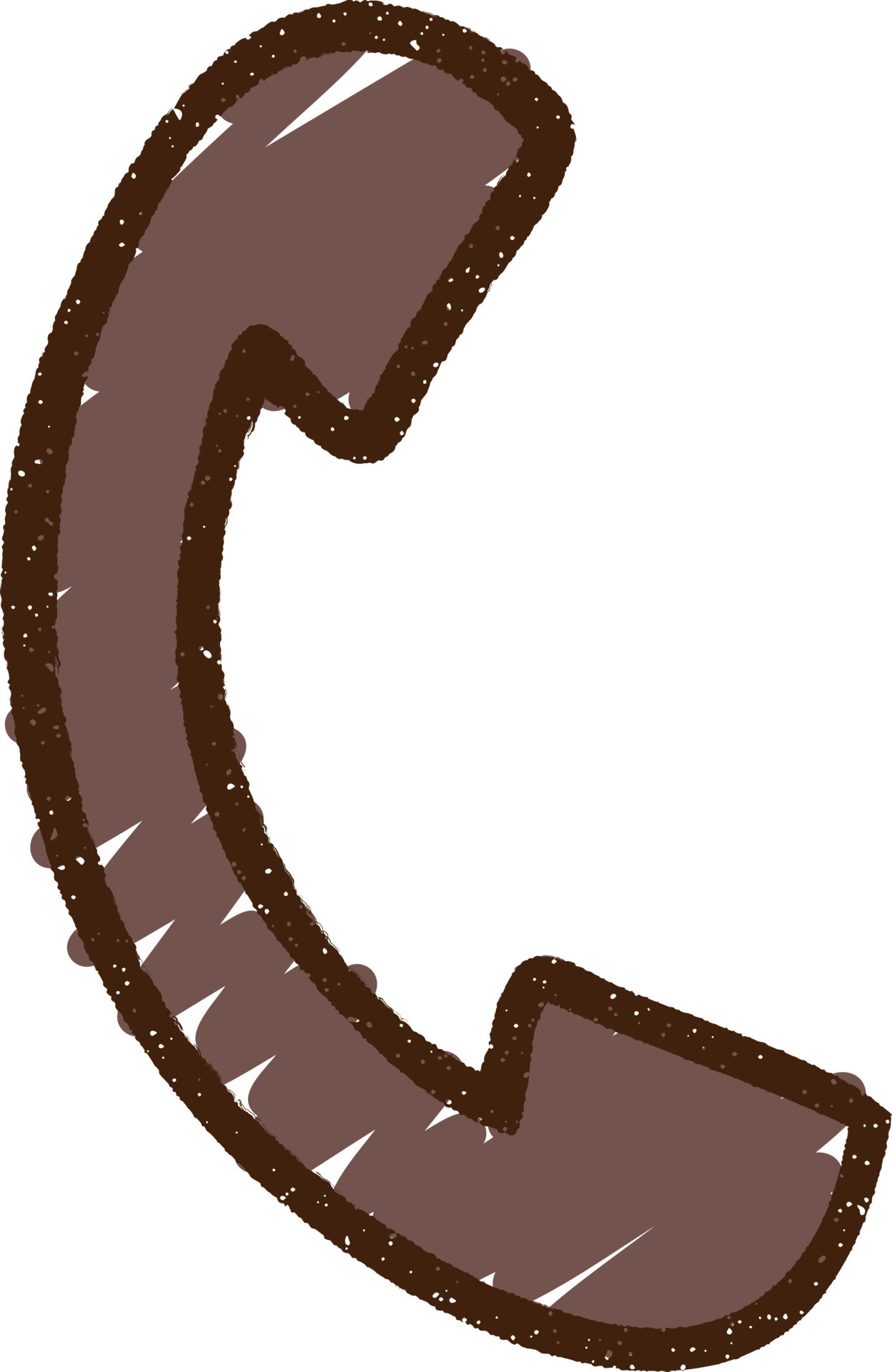 Telephone Receiver Chalk Drawing 9797660 Vector Art at Vecteezy