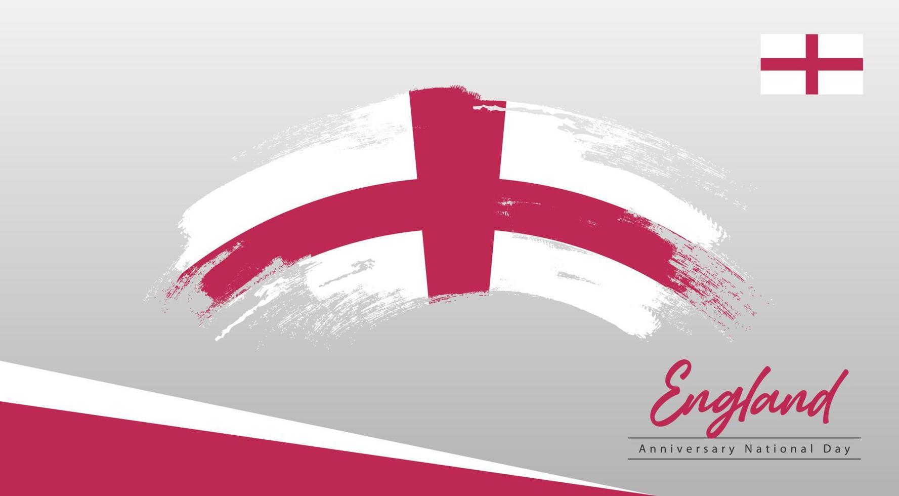 Happy National Day England. Banner, Greeting card, Flyer design. Poster Template Design vector