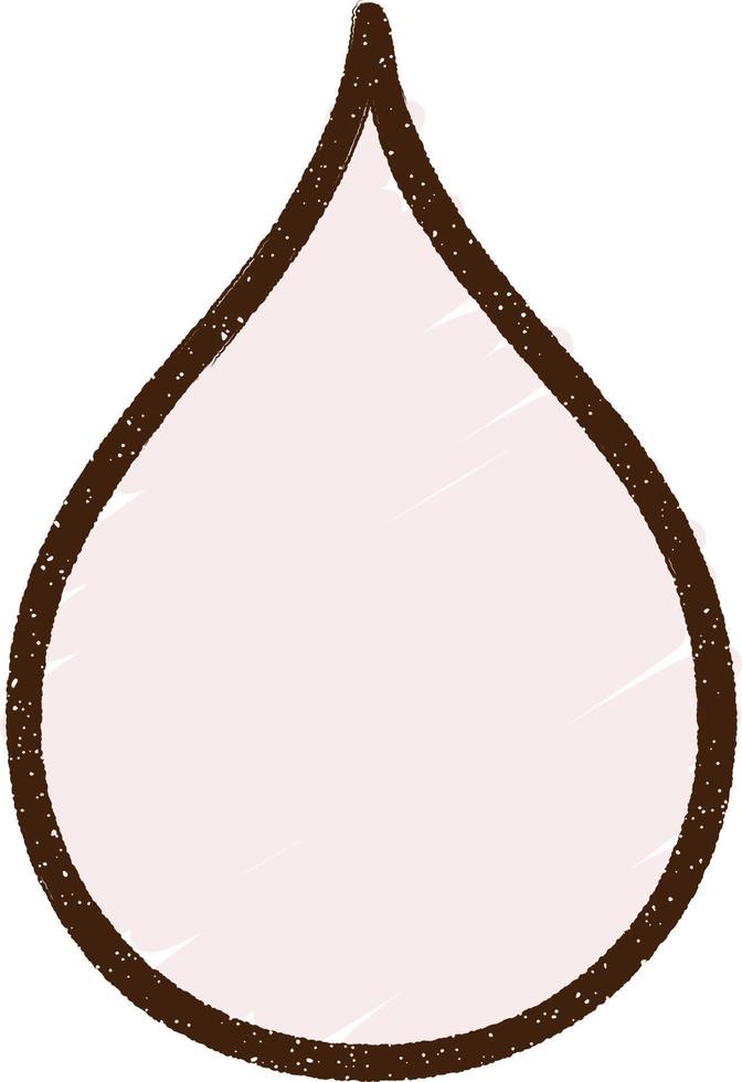 Drip Chalk Drawing vector
