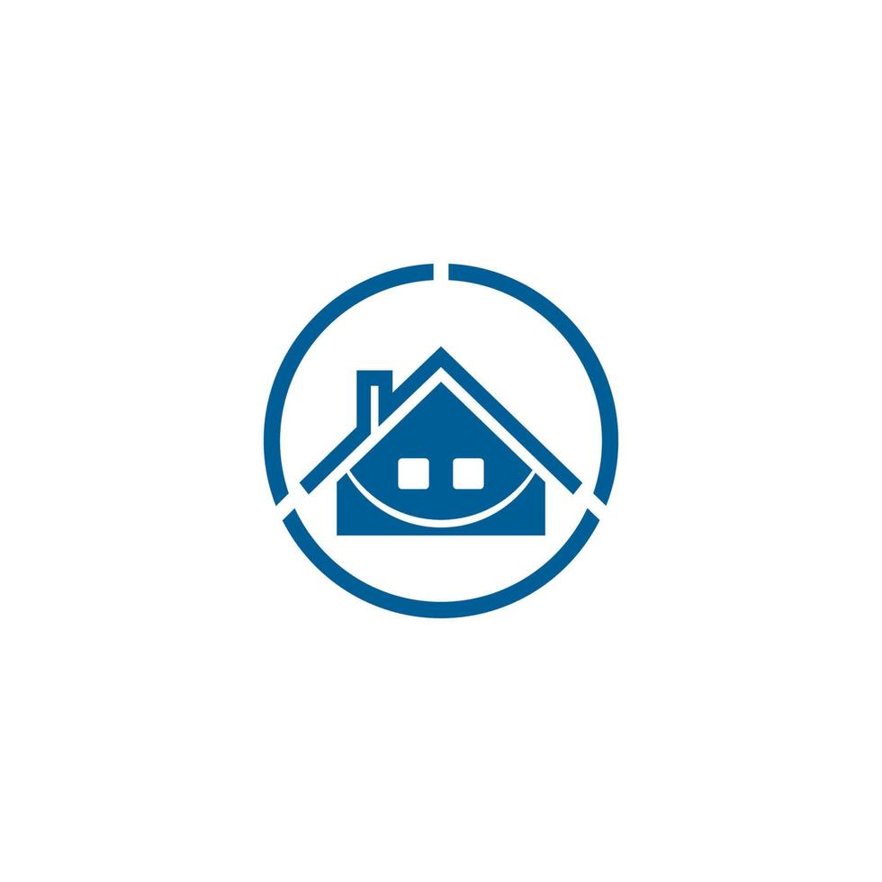 Smile home logo vector