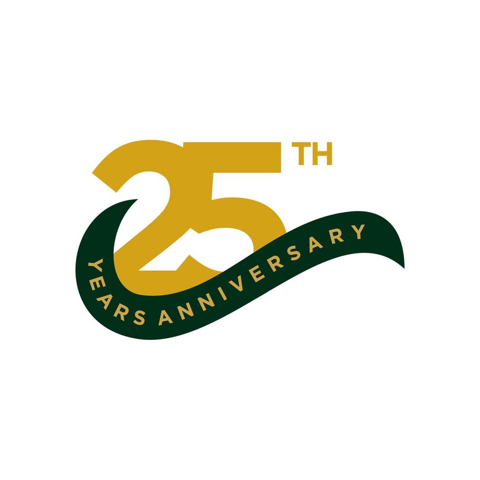 25 Years Anniversary Vector Template