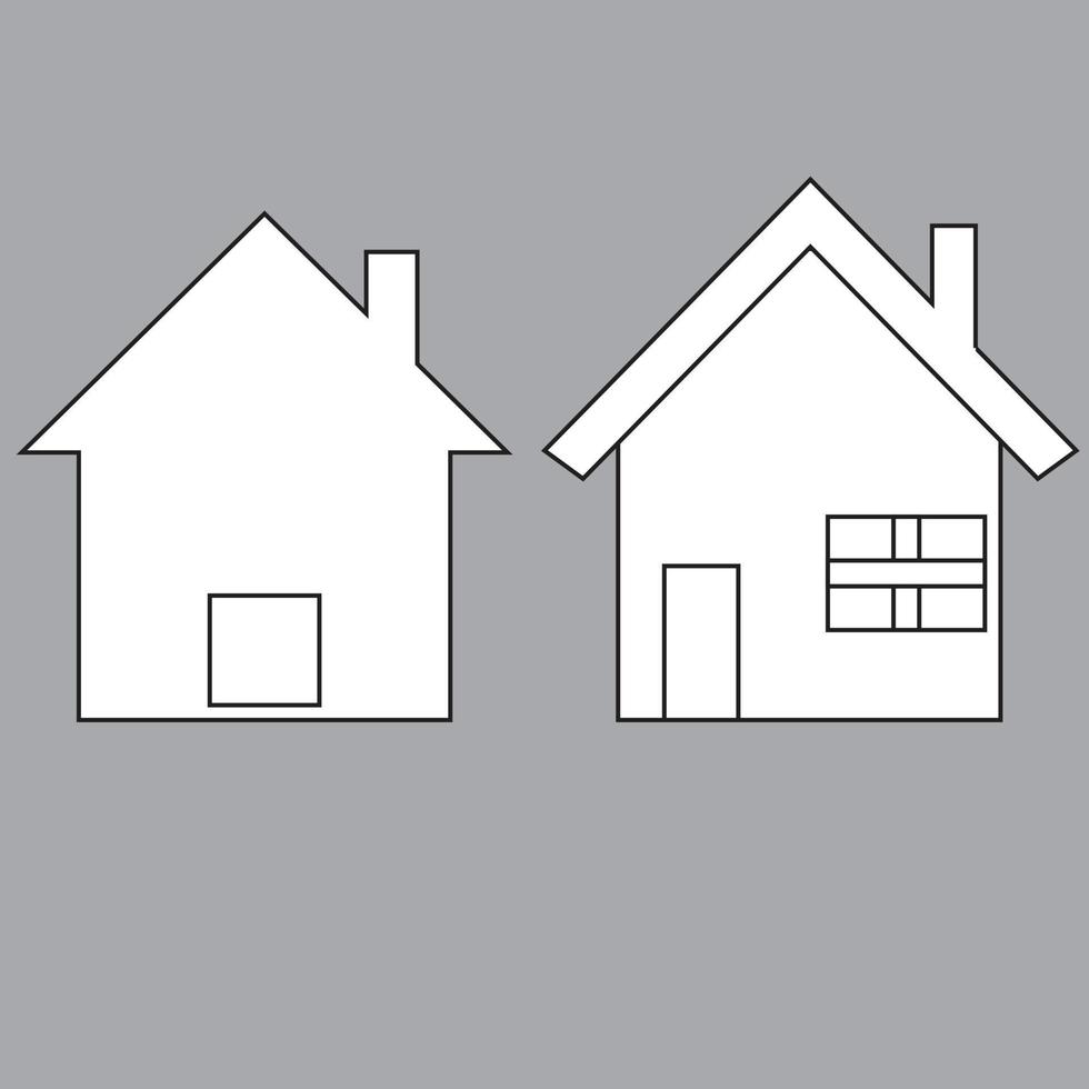 icono de la casa para el sitio web y el icono del vector de bienes raíces icono de la página de inicio de Internet