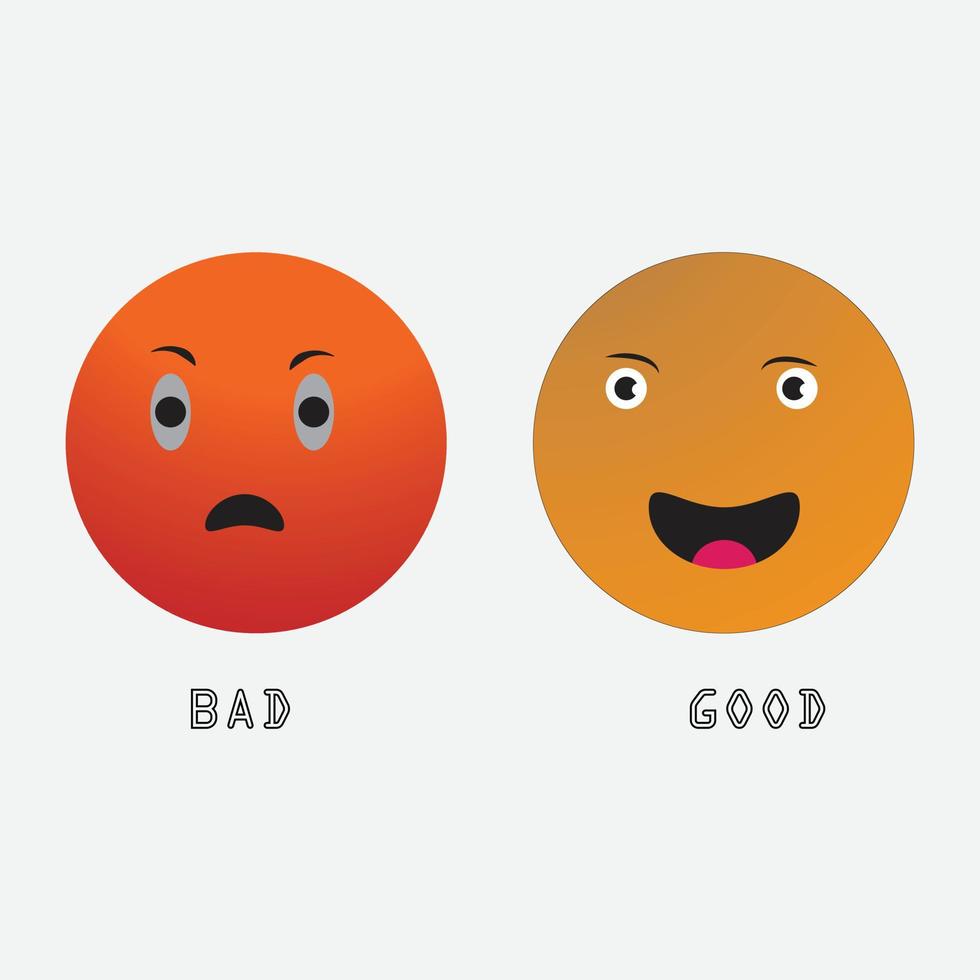 Ilustración de vector de nivel de calificación de emojis de satisfacción de comentarios de clientes