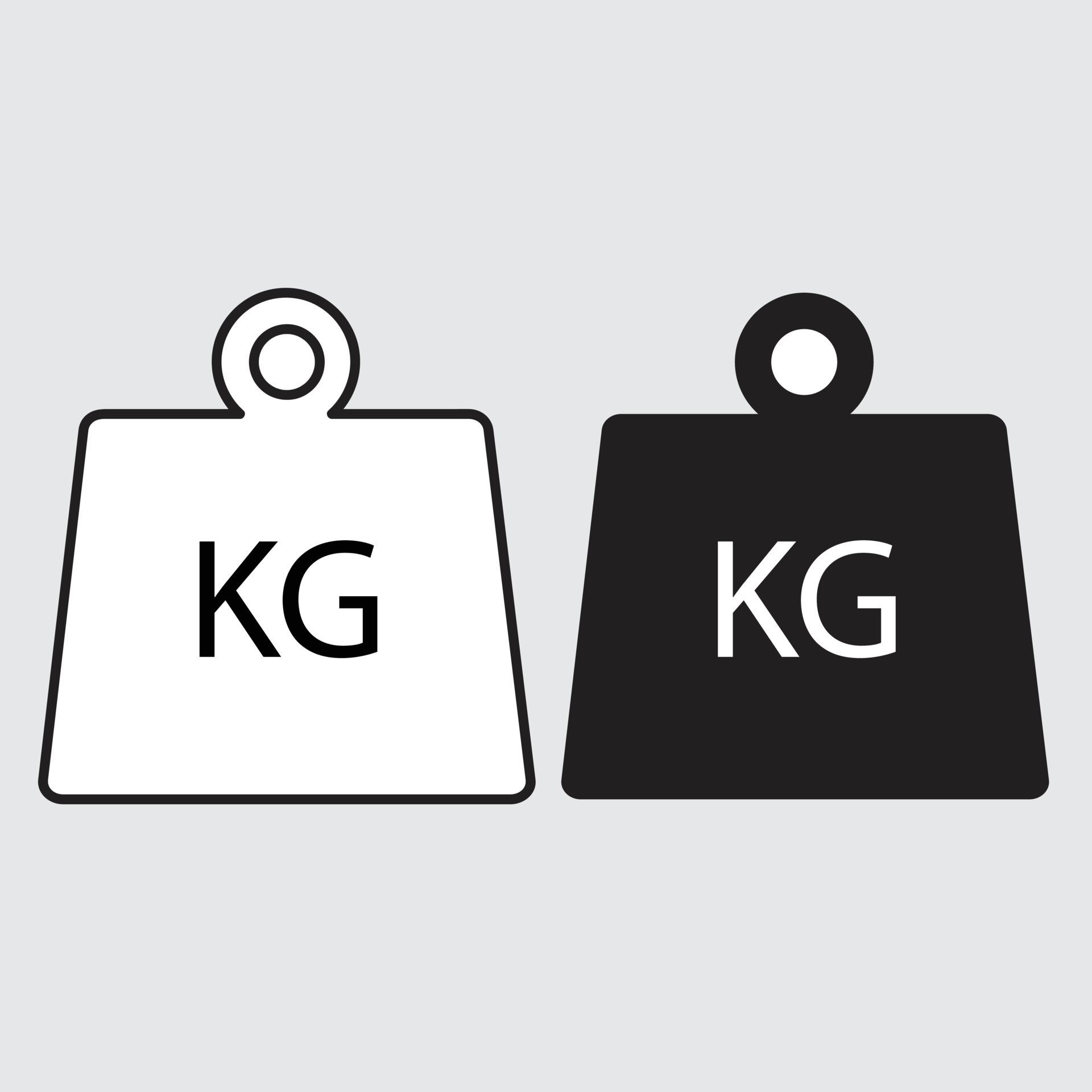 weight kg iron kettle bell kilogram vector icon 9798846 Vector Art at