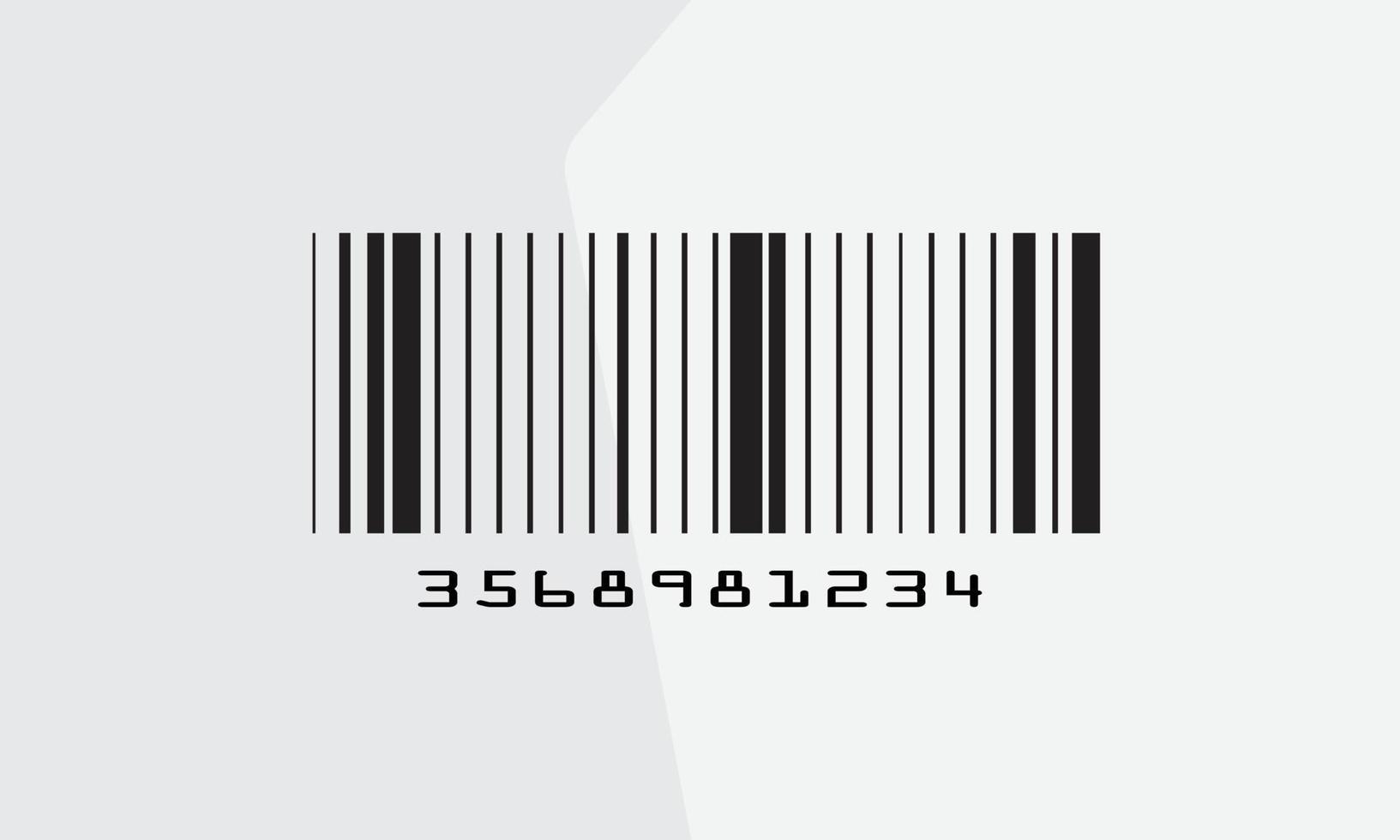 barcode vector icon for product identification number or mark for packging