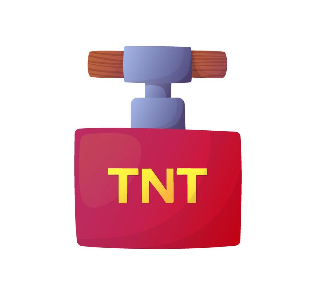 tnt dynamite illustration for cartoon style games vector